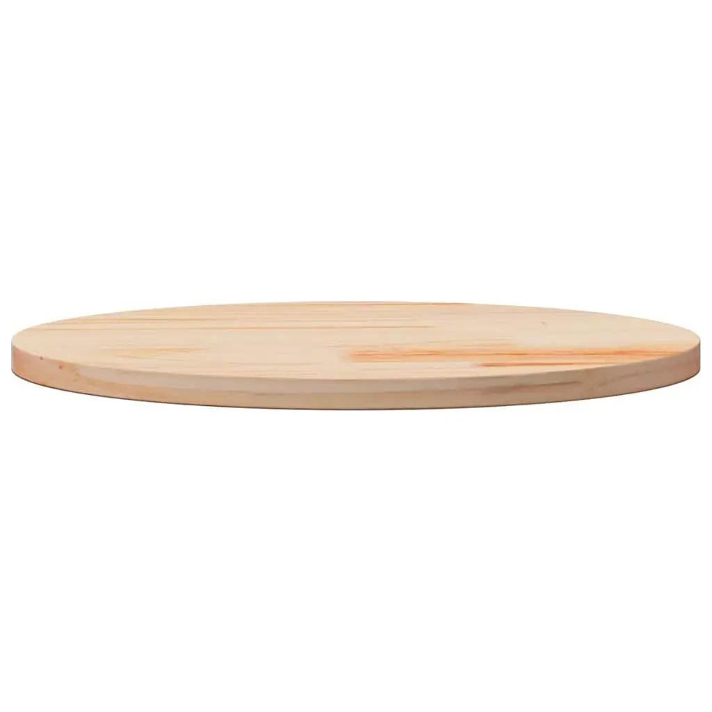 Round Solid Pine Wood Table Top 60cm Diameter Natural Brown