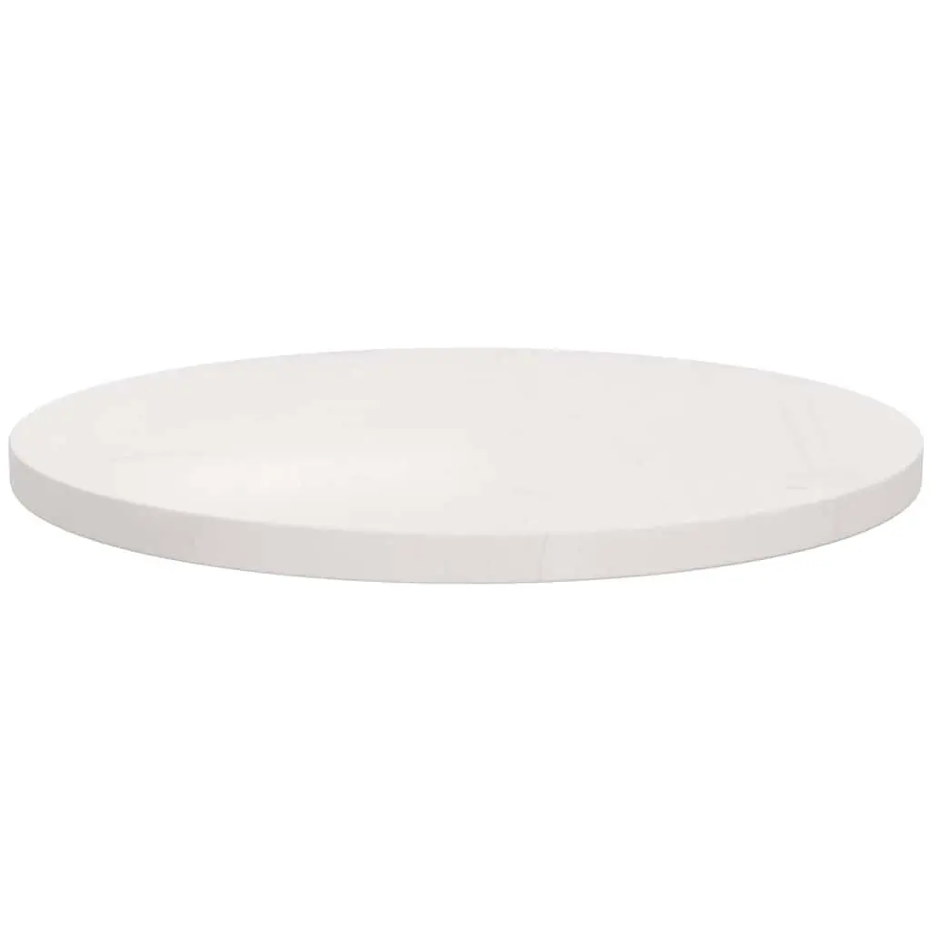 Round Table Top Solid Pinewood Indoor Ø60cm White
