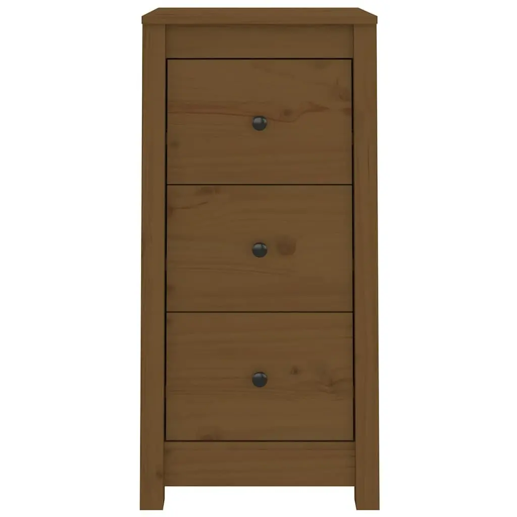 Sideboard Cabinet Solid Pine Wood Storage 40x35x80 cm Brown 2 Piece