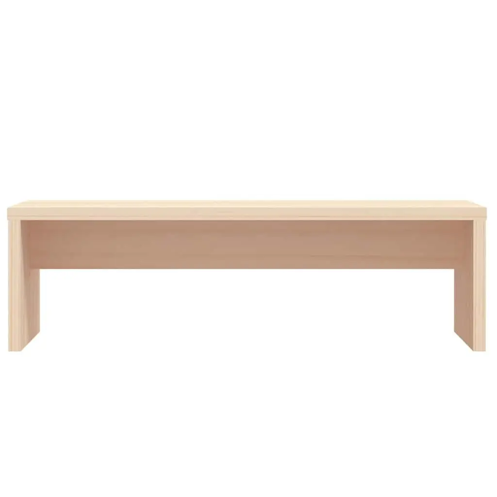 Monitor Stand Solid Pine Wood Ergonomic Riser Storage 50x27x15cm Brown