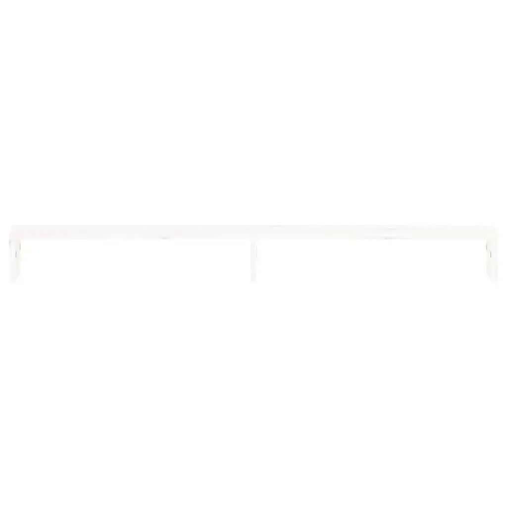 Monitor Stand White Solid Pine Wood Computer Riser Desk Organizer Storage 100cm
