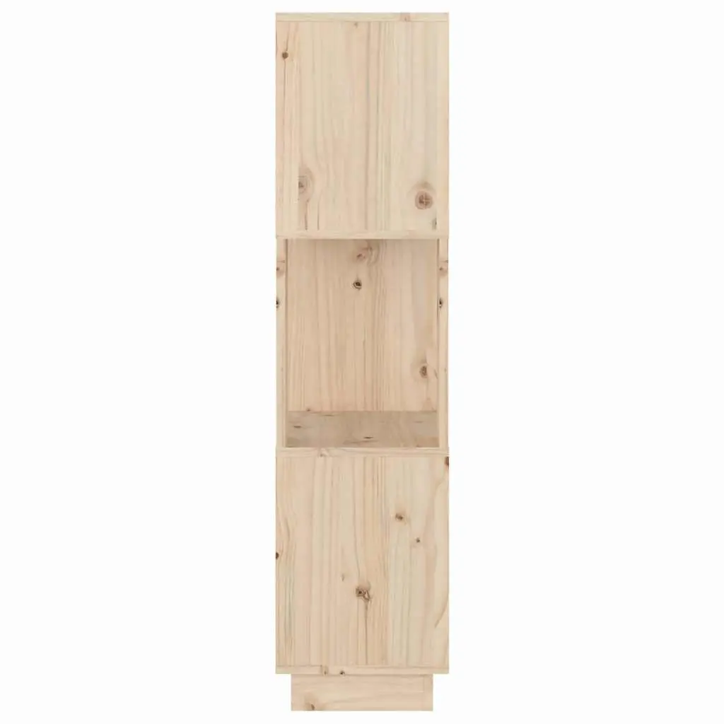 Solid Wood Pine Book Cabinet Room Divider 51x25x101 cm Brown