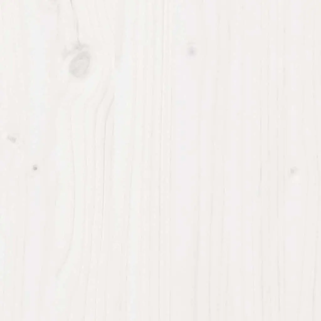 Highboard Cabinet 5-Door Storage Solid Pine Wood White