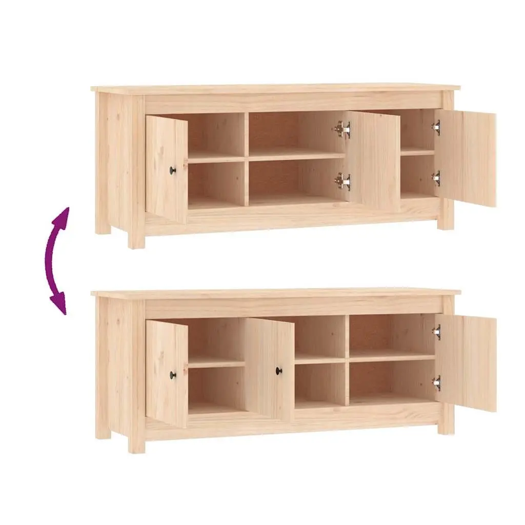 Wooden Shoe Cabinet Solid Pine 110x38x45.5cm Brown Storage Rack Organiser