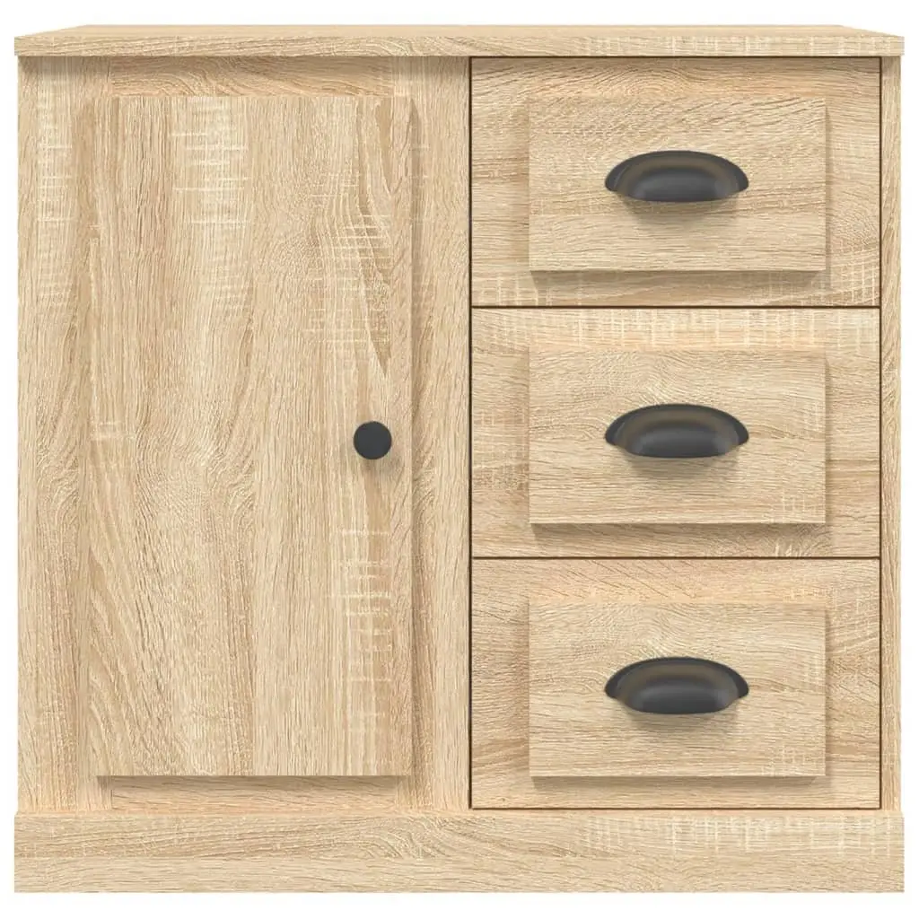Sideboard Brown Engineered Wood Storage Cabinet 70x35.5x67.5 cm