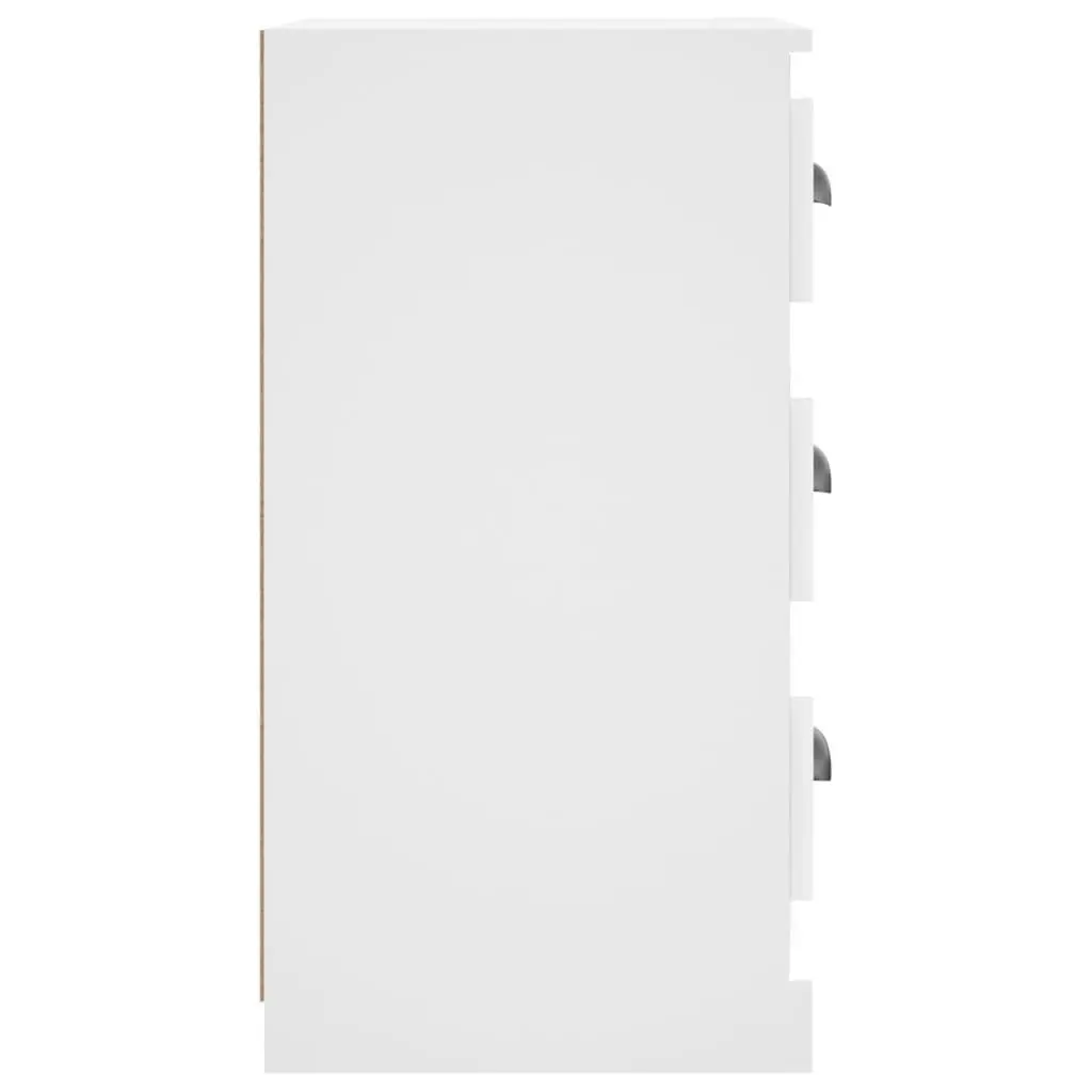 Sideboard Cabinet Storage Unit Engineered Wood White 36x35.5x67.5cm