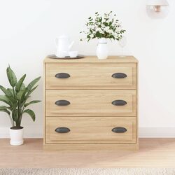 Sideboard Engineered Wood Brown Storage Cabinet Cupboard Furniture