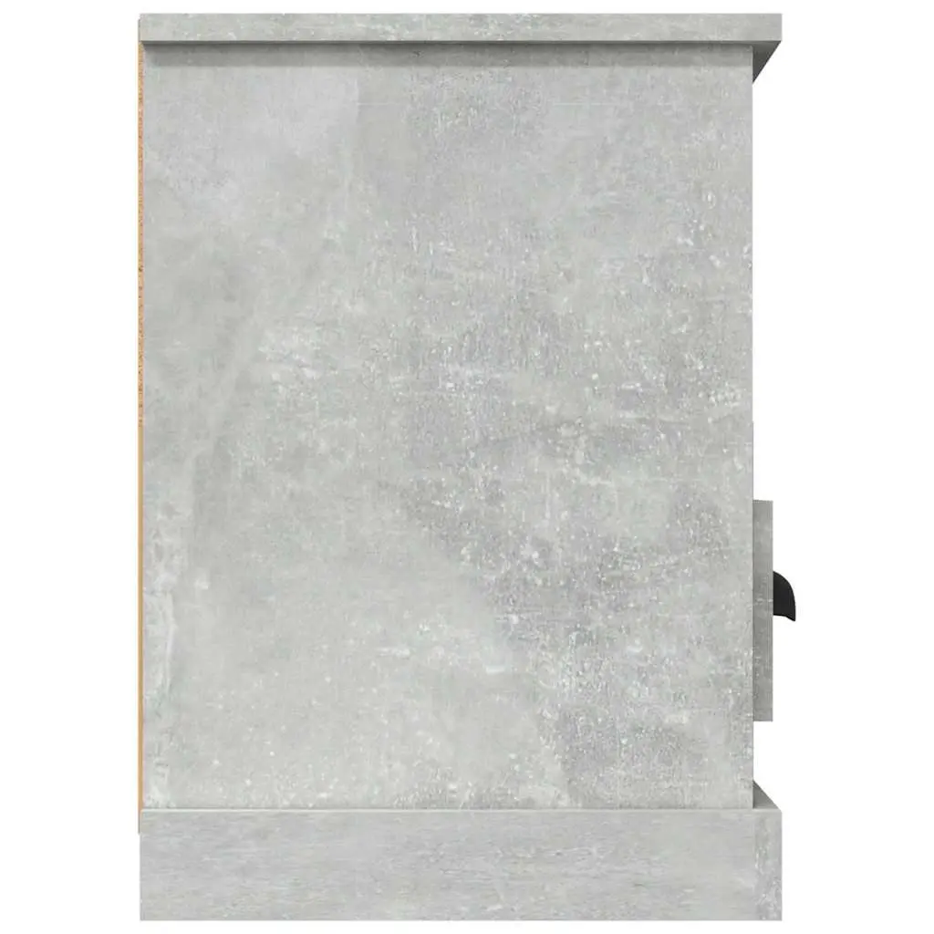TV Cabinet Engineered Wood Storage Unit Grey 100x35x50cm 3 Drawers Open Shelves