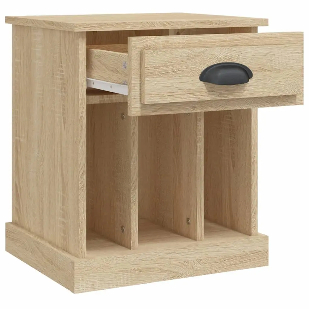 Bedside Cabinets 2 pcs Brown Sonoma Oak Storage Drawer 43x36x50 cm