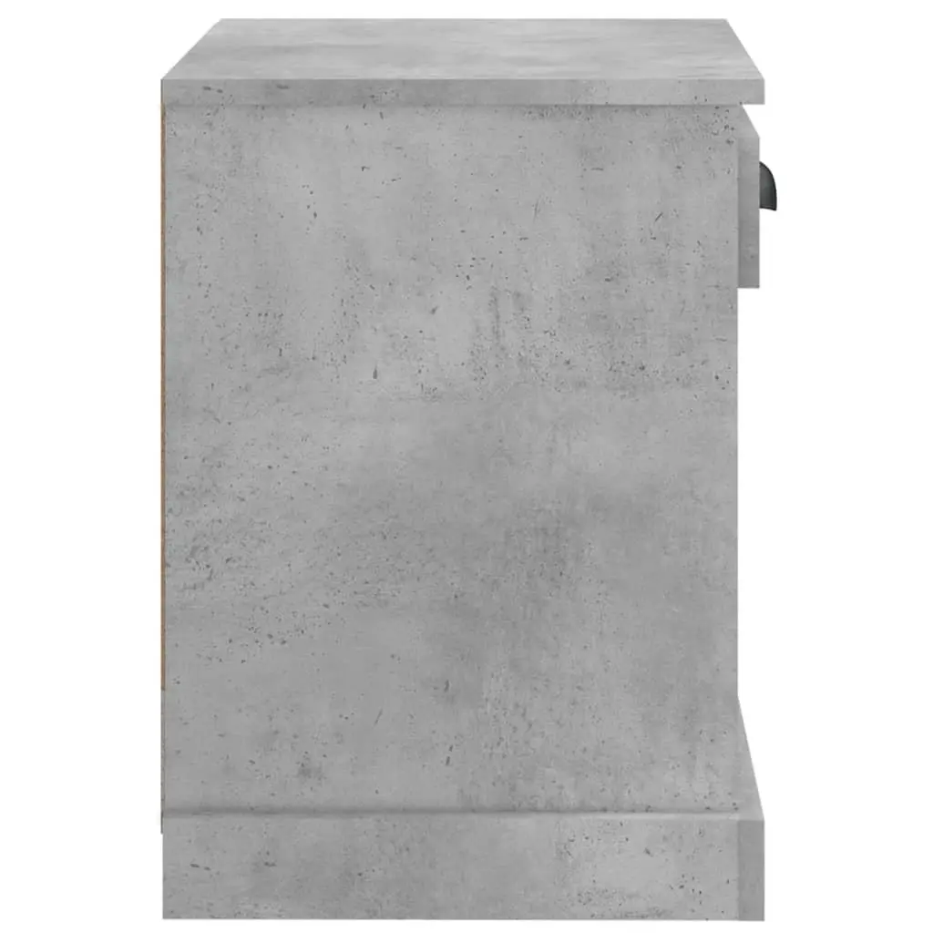 Bedside Cabinets 2 pcs Drawer Storage 43x36x50 cm Grey Engineered Wood Nightstand Side Table