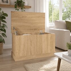 Storage Chest Box Engineered Wood Brown Sonoma Oak 70x40x38cm Bedroom Living