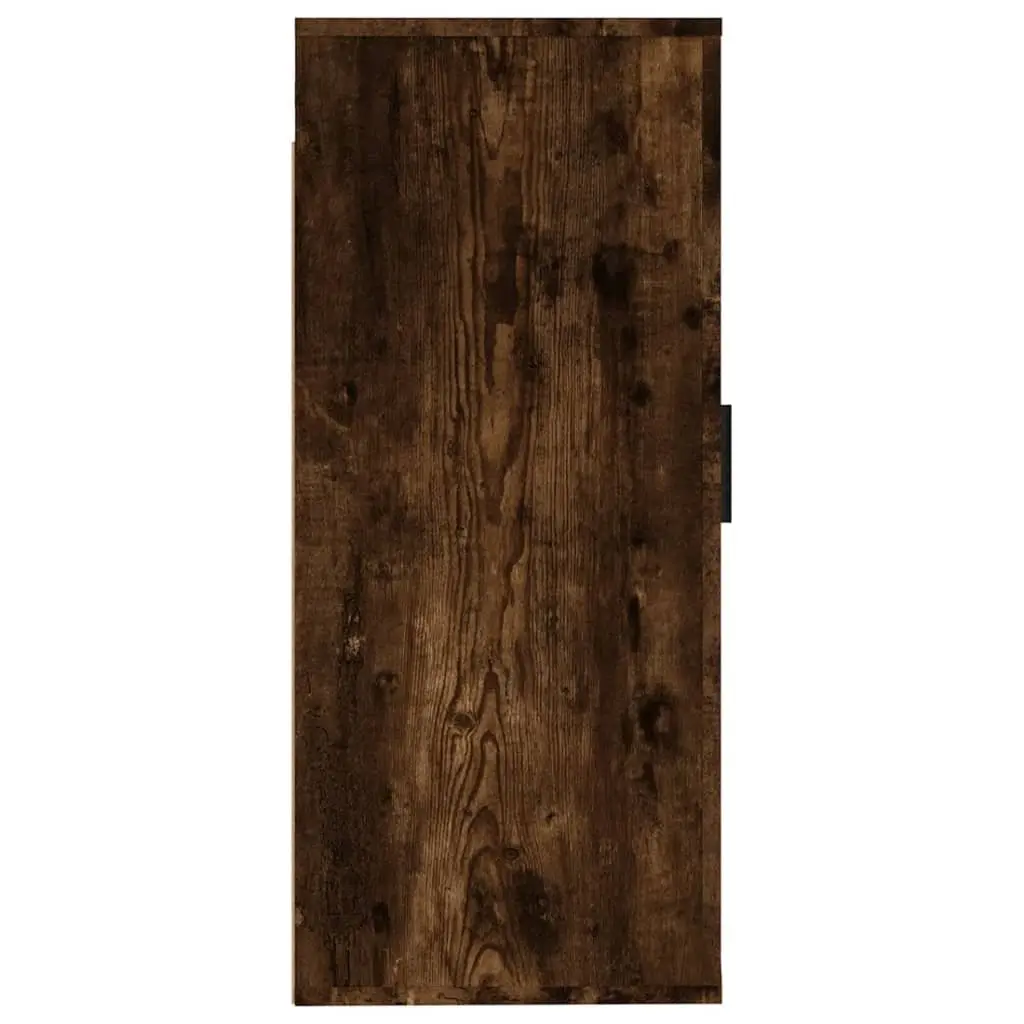Wall Mounted TV Cabinet Storage Unit Engineered Wood Brown 40x34.5x80 cm