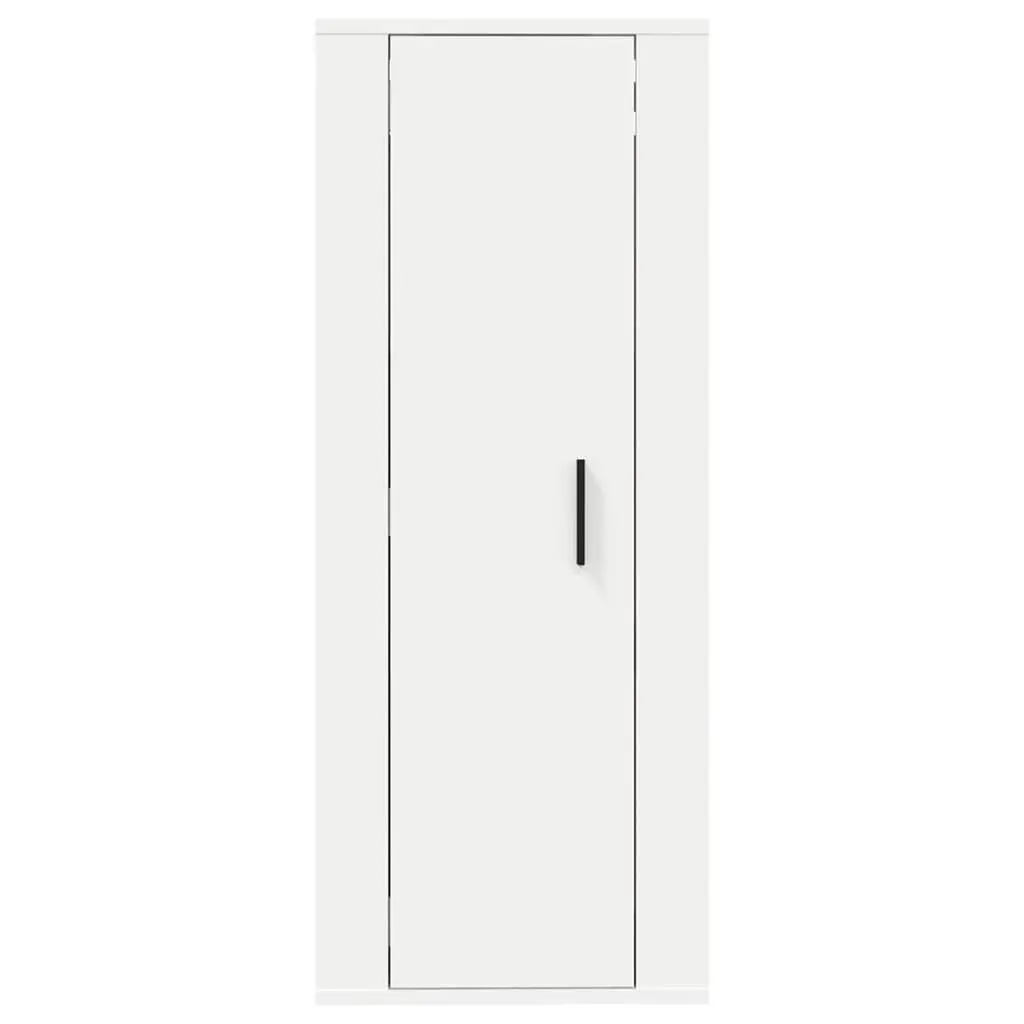 Wall Mounted TV Cabinet White Engineered Wood Storage Unit 40x34.5x100cm