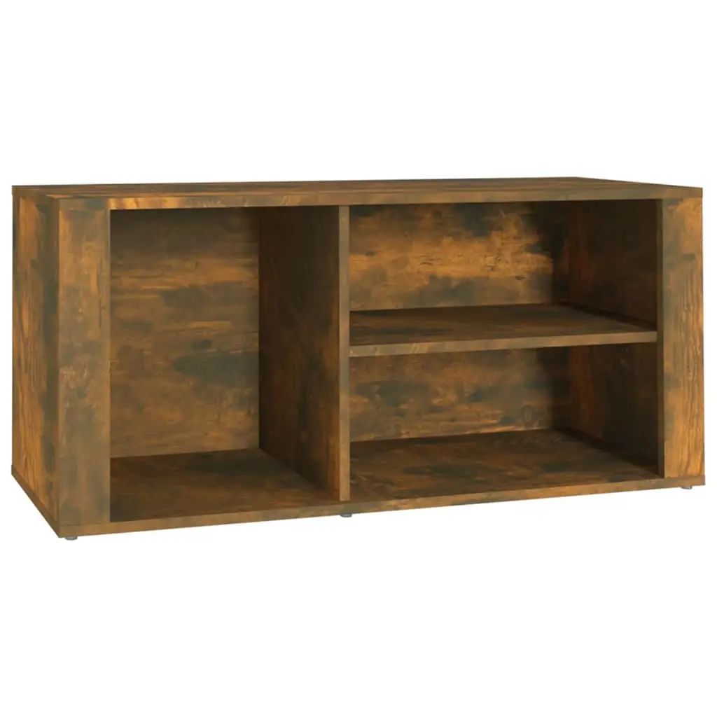 Shoe Cabinet Storage Organiser Multiple Compartments Brown Engineered Wood Hall Entryway Rack Bench