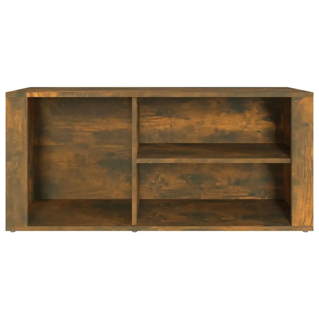 Shoe Cabinet Storage Organiser Multiple Compartments Brown Engineered Wood Hall Entryway Rack Bench