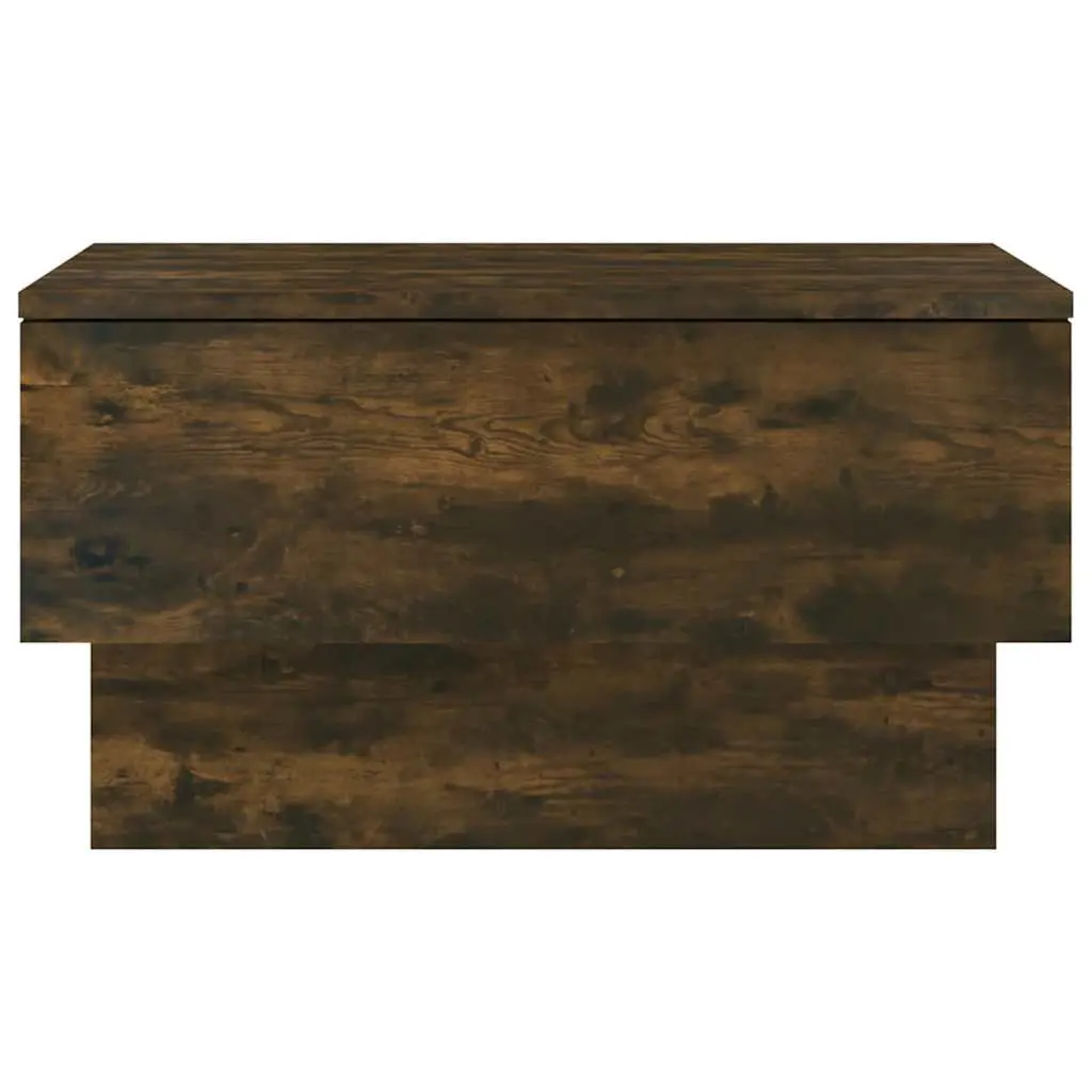 Wall-mounted Bedside Cabinets Floating Storage Shelves 2 Piece Brown Engineered Wood