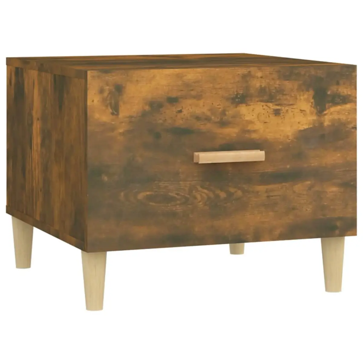 Coffee Tables 2 pcs Smoked Oak Storage Drawers 50 x 50 x 40 cm