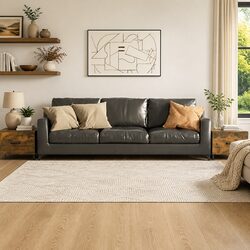 Coffee Tables Set of 2 with Metal Legs Brown Accent Engineered Wood Storage