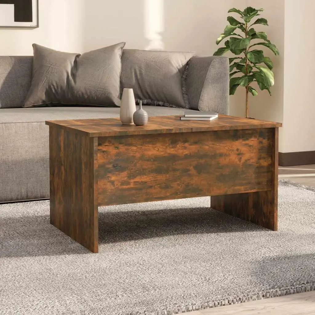 Coffee Table Lift-Top Storage Compartments Engineered Wood Brown