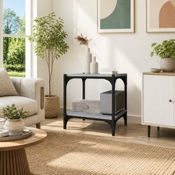 TV Cabinet Grey Sonoma 40x33x41cm Living Room Storage Unit Industrial Style
