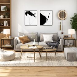 Side Tables 2 pcs Brown Engineered Wood Storage 40x40x40 cm Accent Furniture