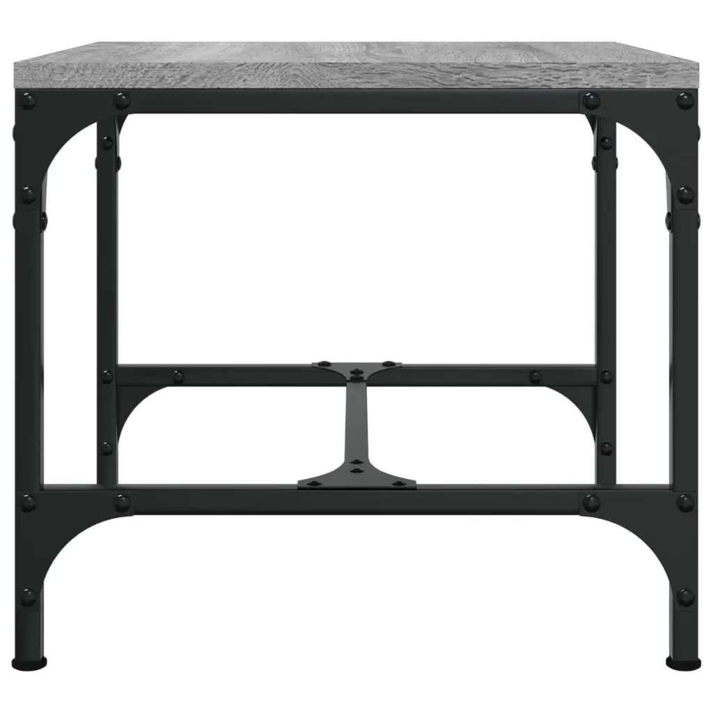Side Tables Industrial Grey Engineered Wood 40x40x35 cm 2 Piece