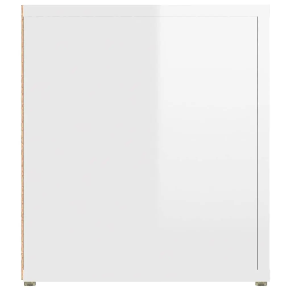 TV Cabinets 2 pcs High Gloss White Media Storage Unit 80x31.5x36 cm