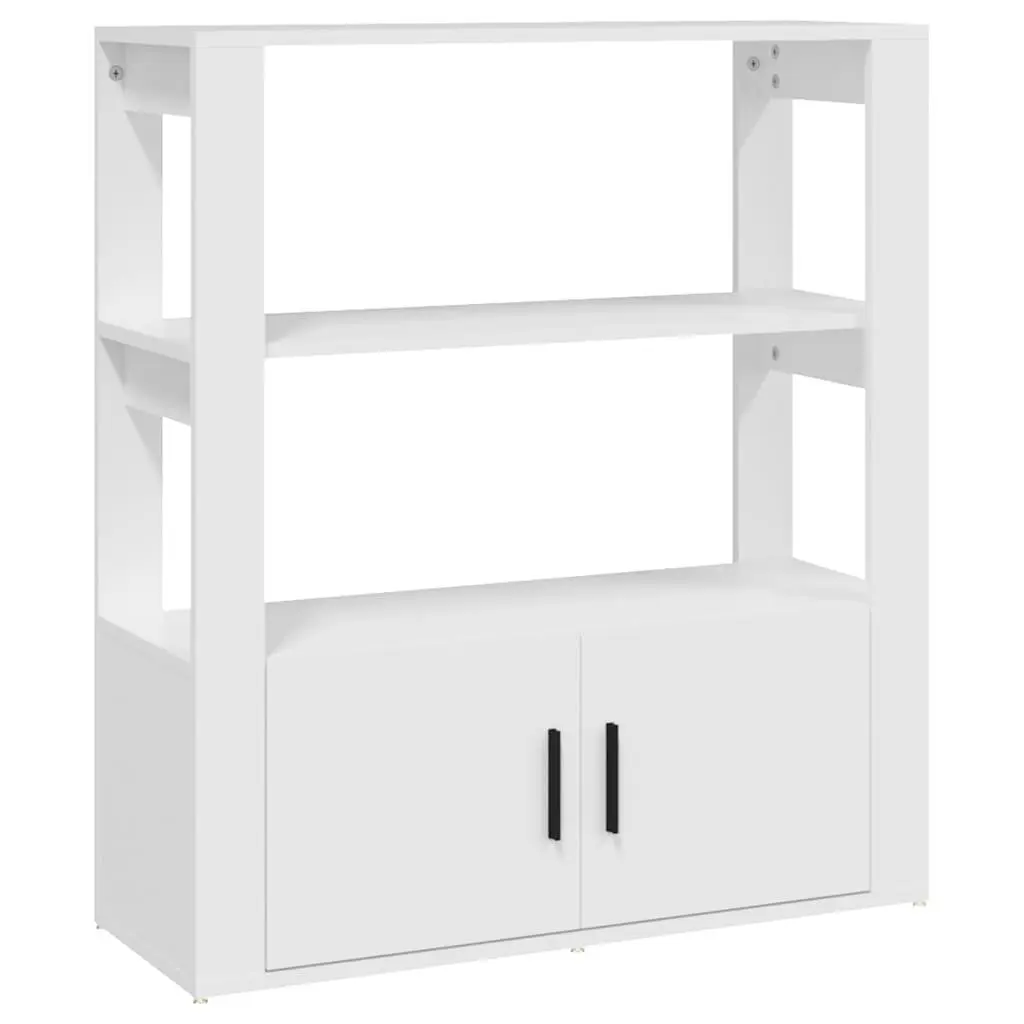 Sideboard Storage Cabinet Engineered Wood 80x30x90 cm White