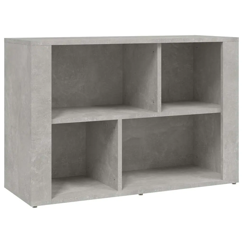 Sideboard Grey Storage Cabinet Engineered Wood Living Room Furniture