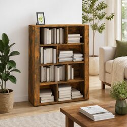 Sideboard Brown Engineered Wood Storage Cabinet with Compartments 80x30x106cm