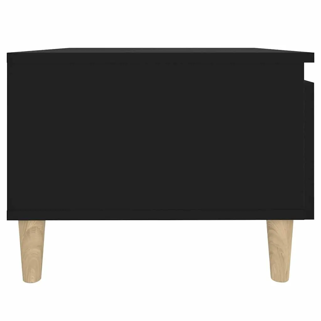 End Tables 2 pcs Black Engineered Wood Side Table Accent Furniture 50x46x35 cm