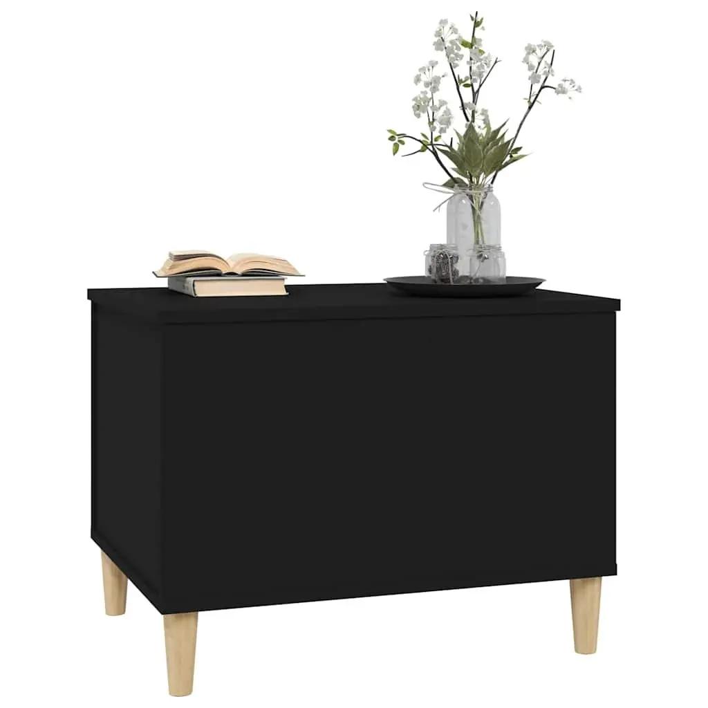 Lift-Top Coffee Table Black 60x44.5x45 cm Hidden Storage Compartment Accent