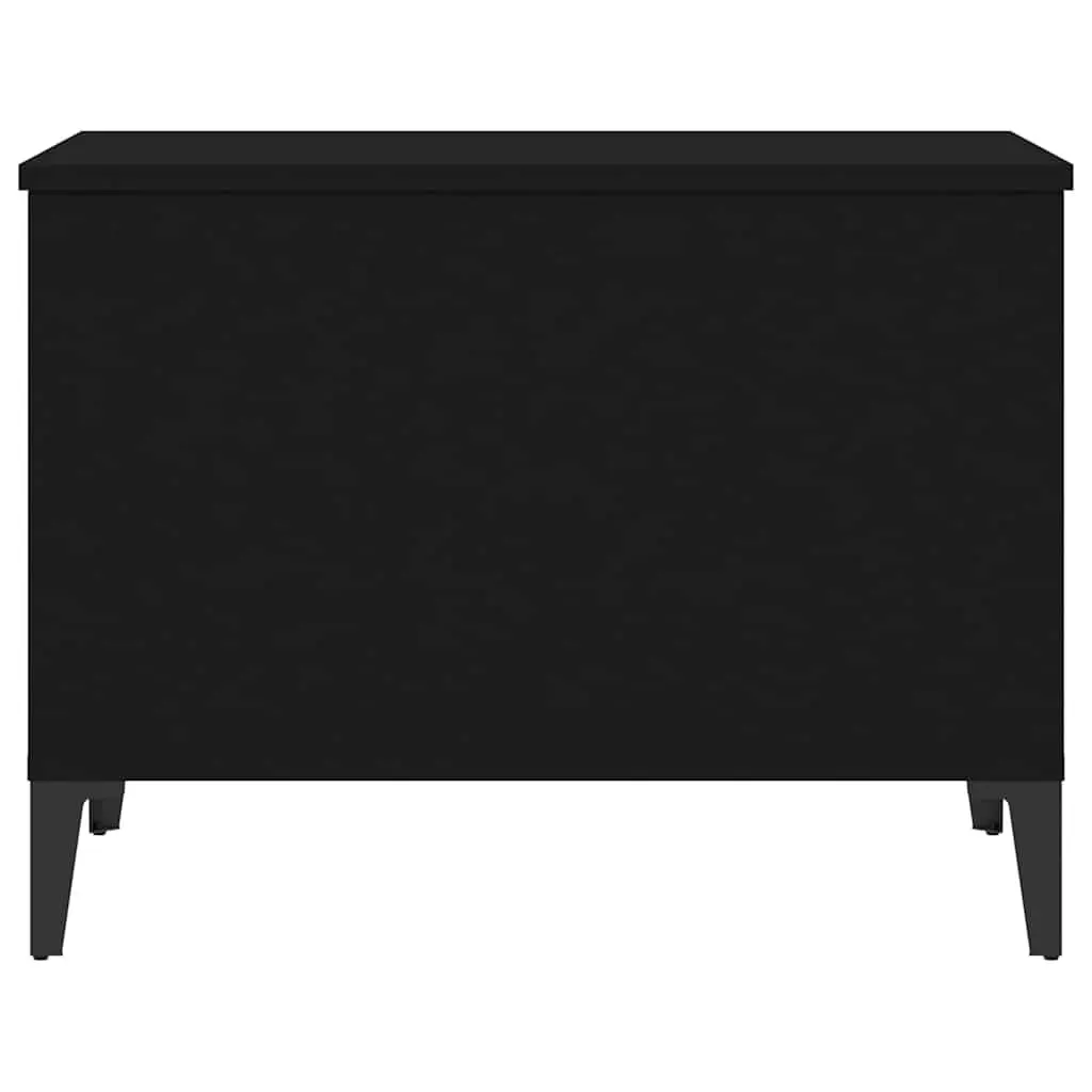 Lift-Top Coffee Table Black Modern Living Room Accent Storage Engineered Wood