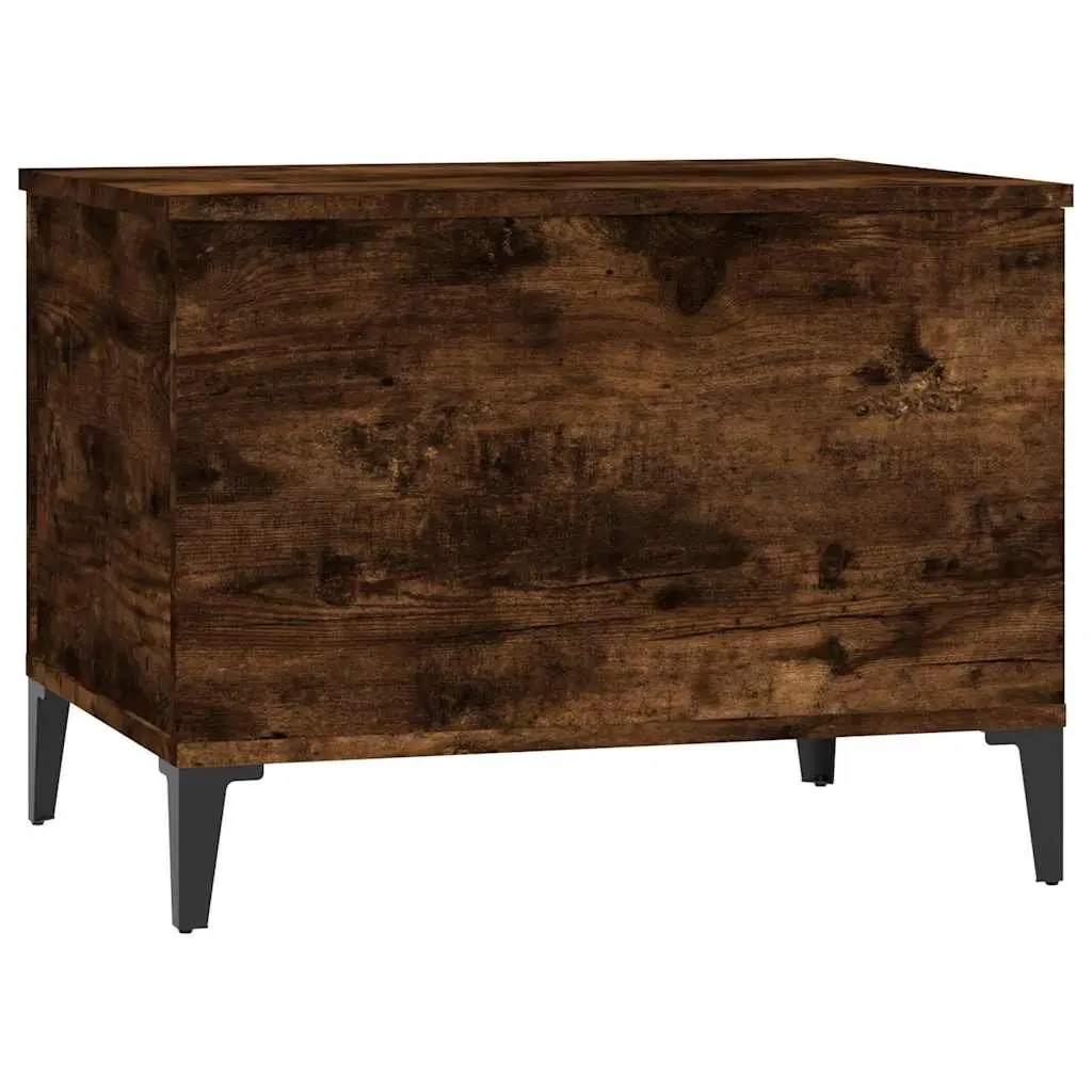 Lift-Top Coffee Table Smoked Oak Brown Engineered Wood Storage Accent