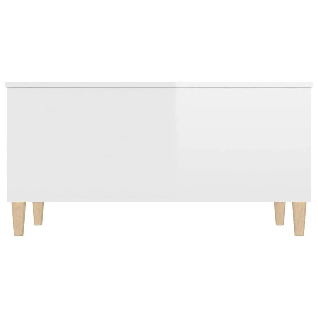 Coffee Table Lift Top White High Gloss 90x44.5x45cm