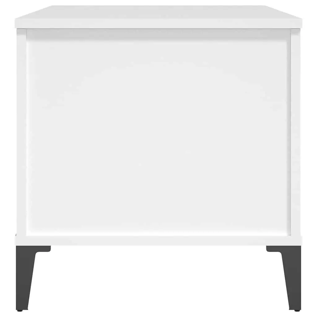 Lift-Top Coffee Table White 90x44.5x45 cm Storage Compartment Engineered Wood
