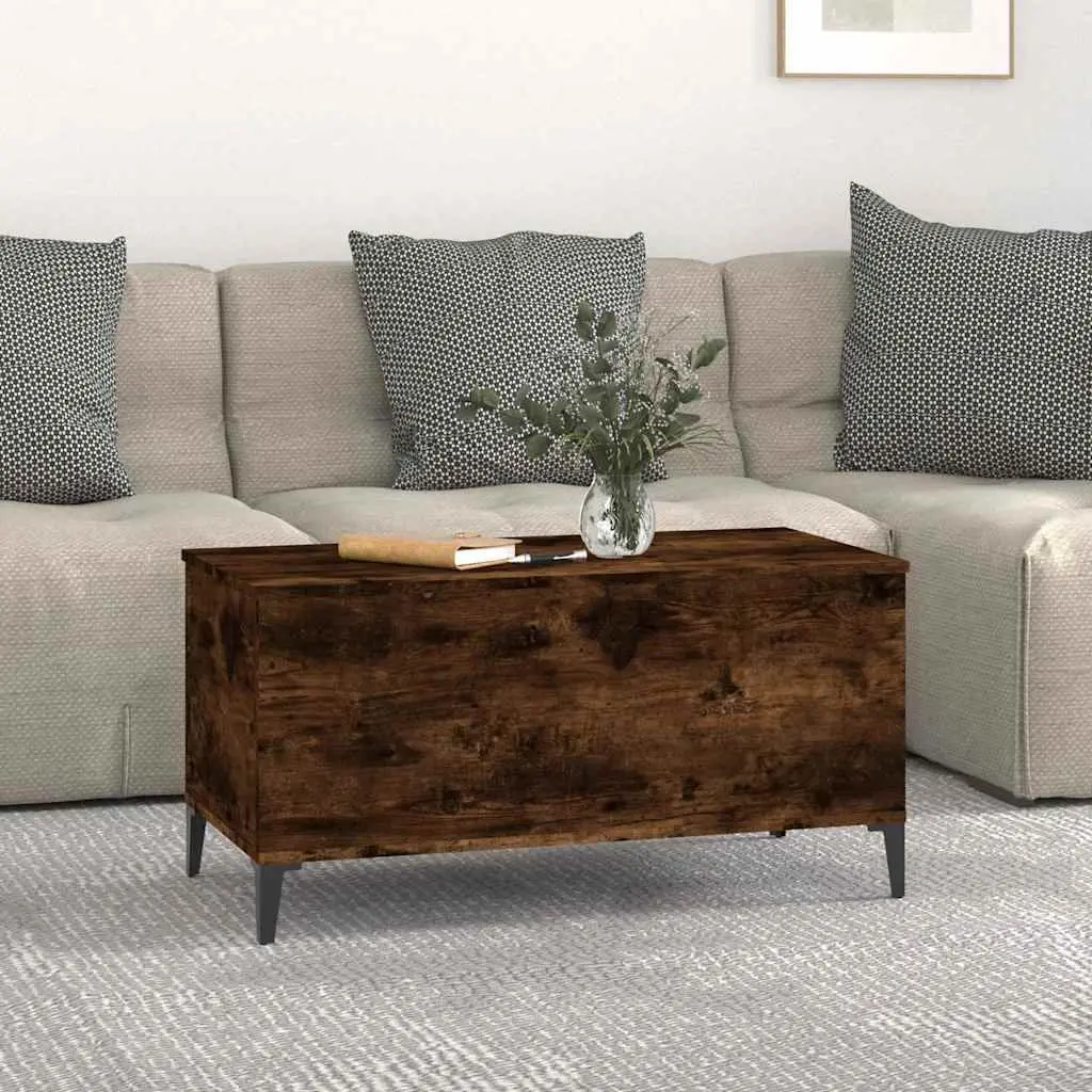 Lift-Top Coffee Table with Storage Adjustable Height Brown Engineered Wood