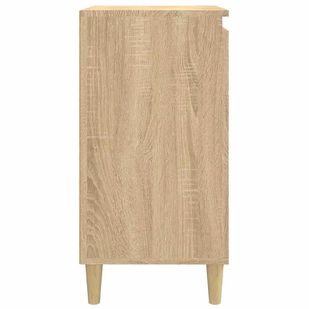 Bedside Cabinets 2 pcs Engineered Wood Storage Brown 40x35x70 cm