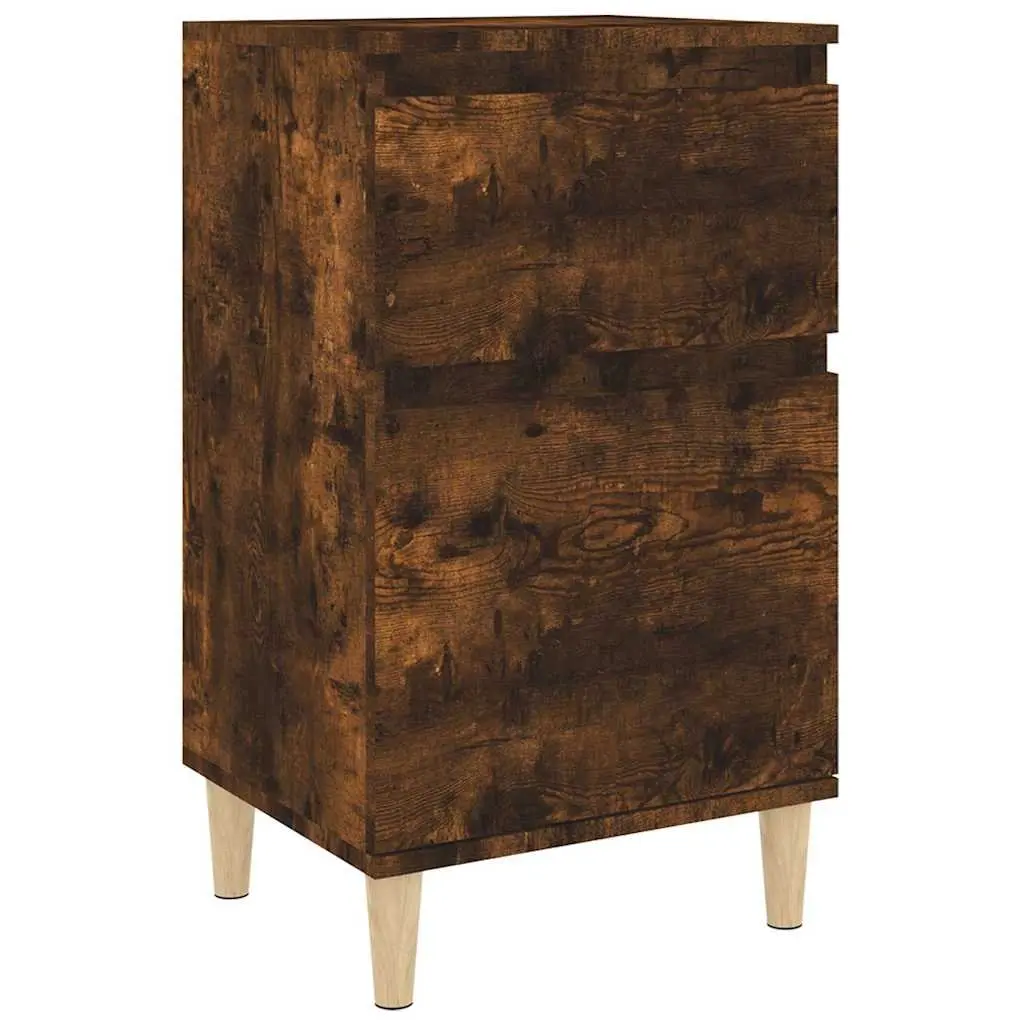 Bedside Cabinet Engineered Wood Storage Table 40x35x70 cm Brown
