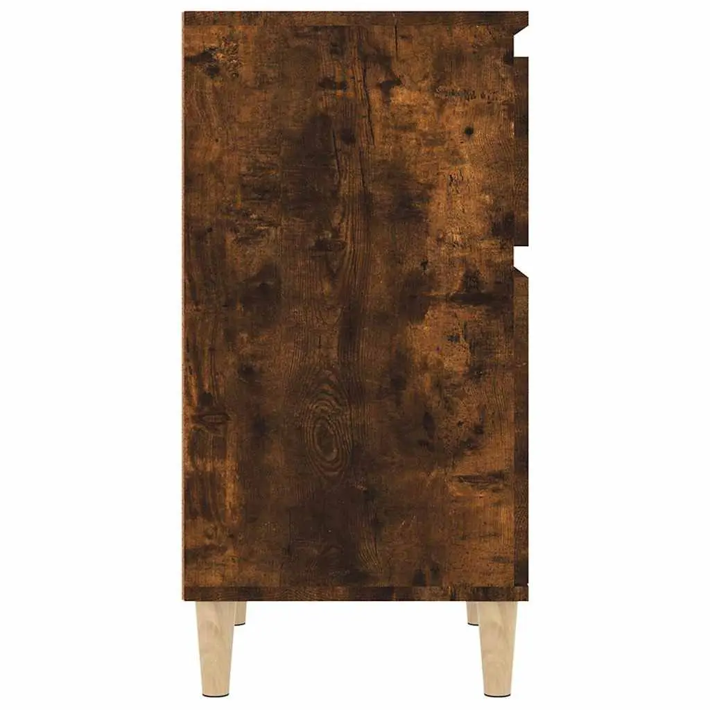 Bedside Cabinet Engineered Wood Storage Table 40x35x70 cm Brown