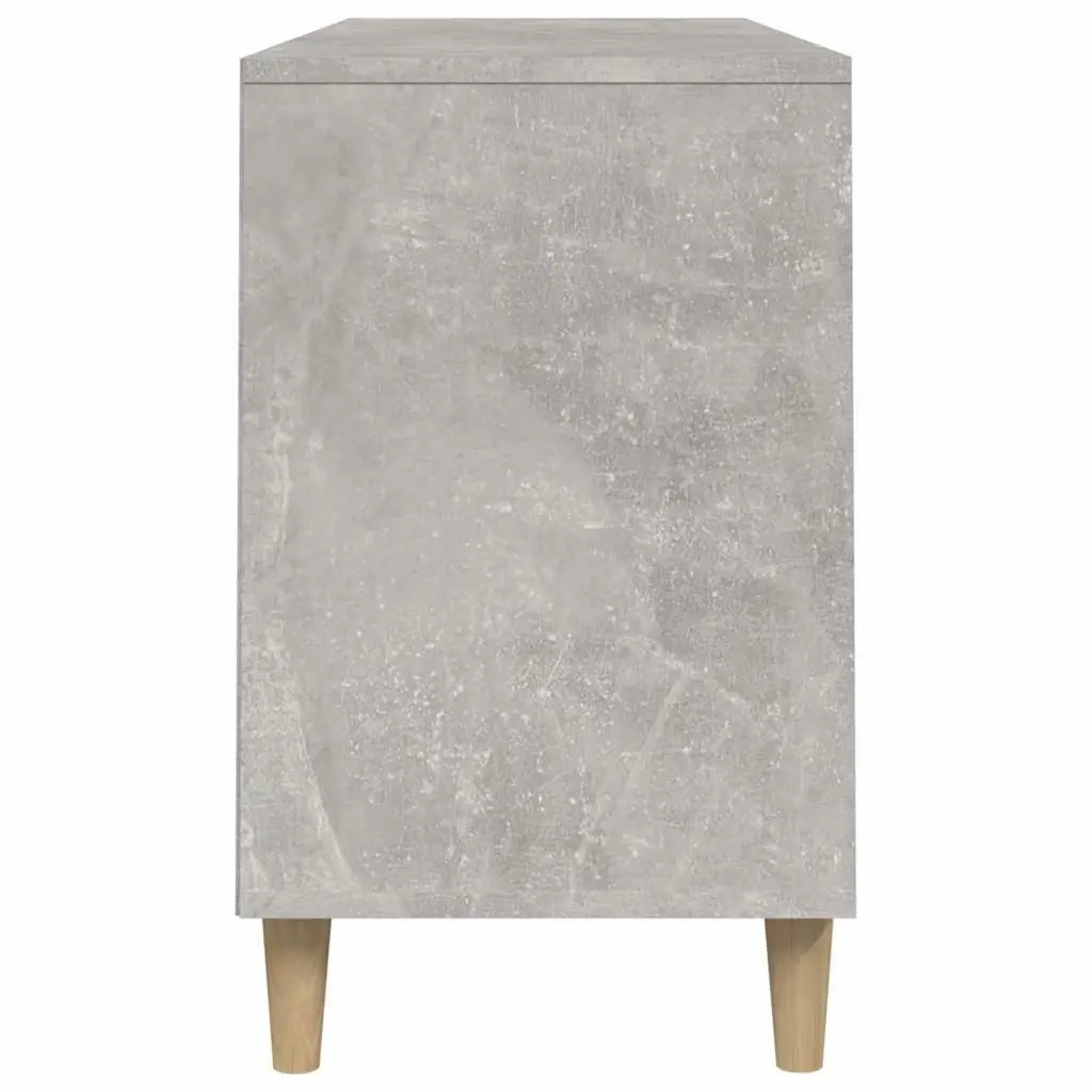 Shoe Cabinet Grey Engineered Wood Storage Organiser 102x36x60cm