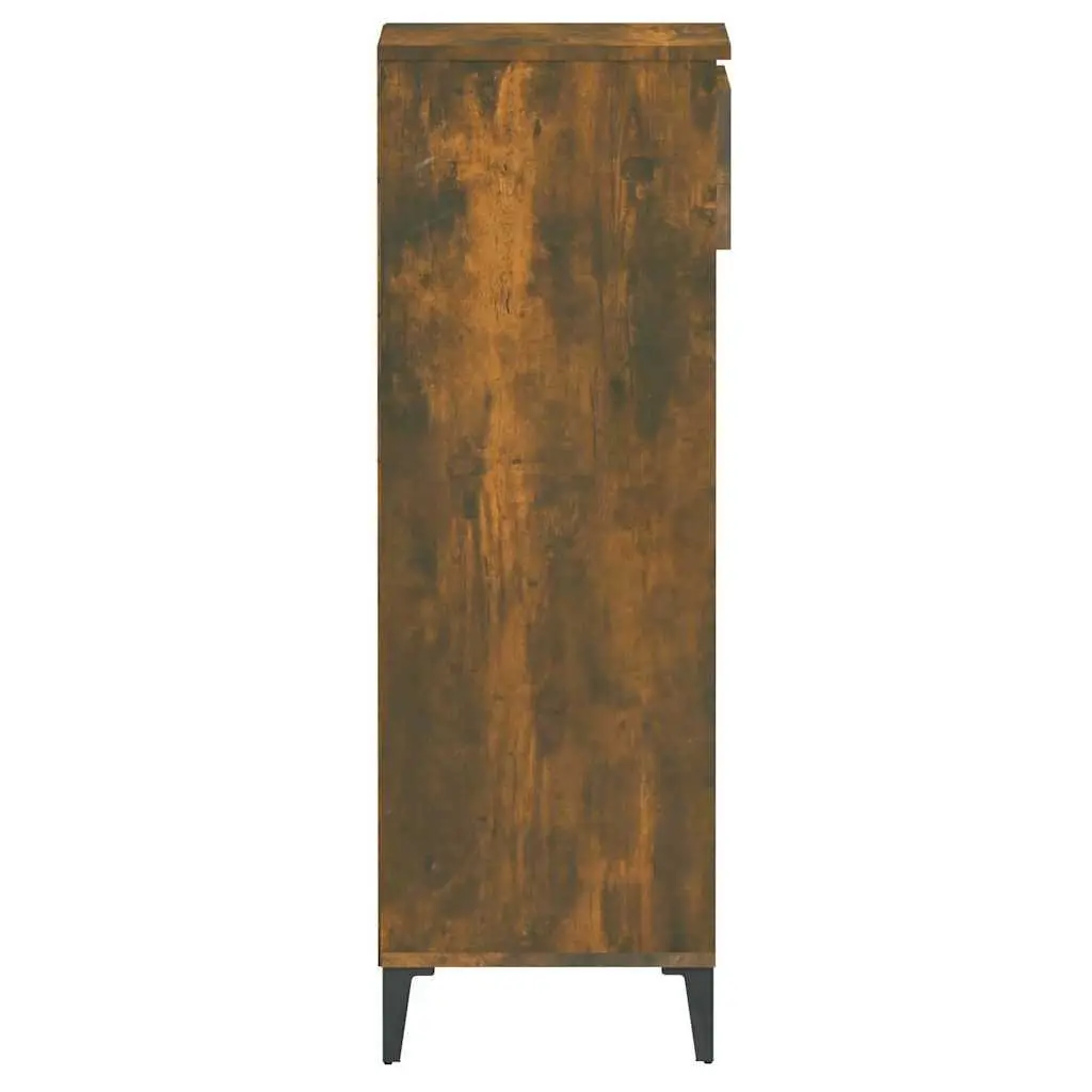 Shoe Rack Storage Cabinet Engineered Wood Brown 40x36x105cm