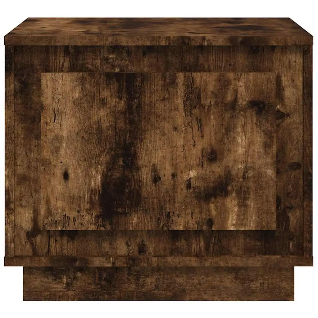 Coffee Table with Storage Door Engineered Wood Smoked Oak