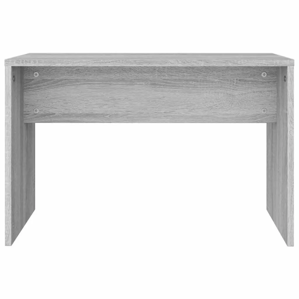 Dressing Table Stool Engineered Wood Grey Sonoma Makeup Vanity Bench Seat