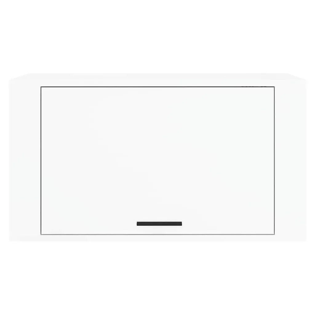 Wall-Mounted Shoe Cabinet High Gloss White Engineered Wood 70x35x38cm