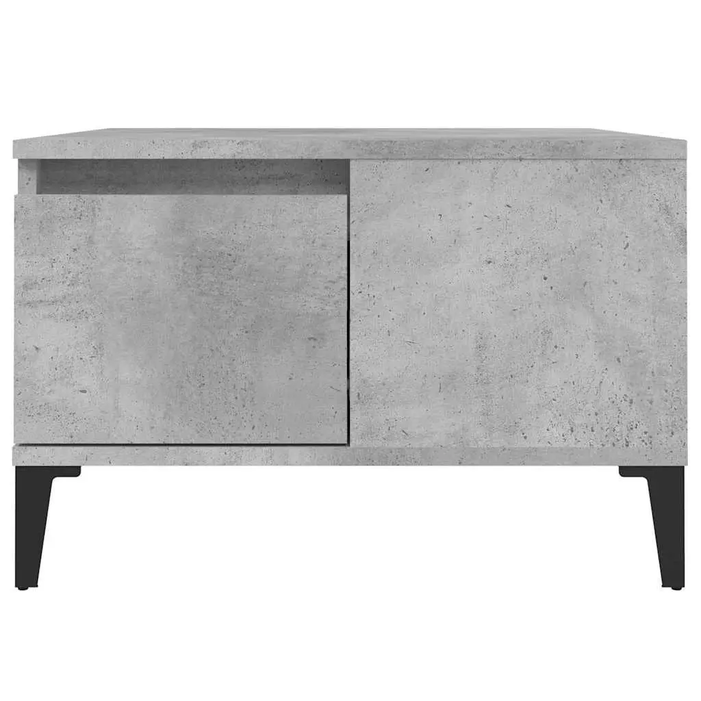 Coffee Table Grey Engineered Wood 55x55x36.5cm Drawer Storage