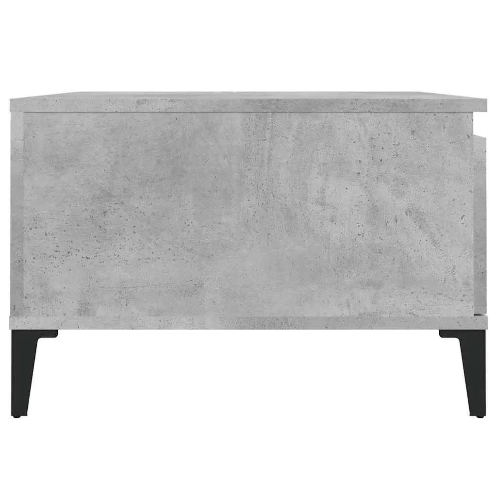 Coffee Table Grey Engineered Wood 55x55x36.5cm Drawer Storage