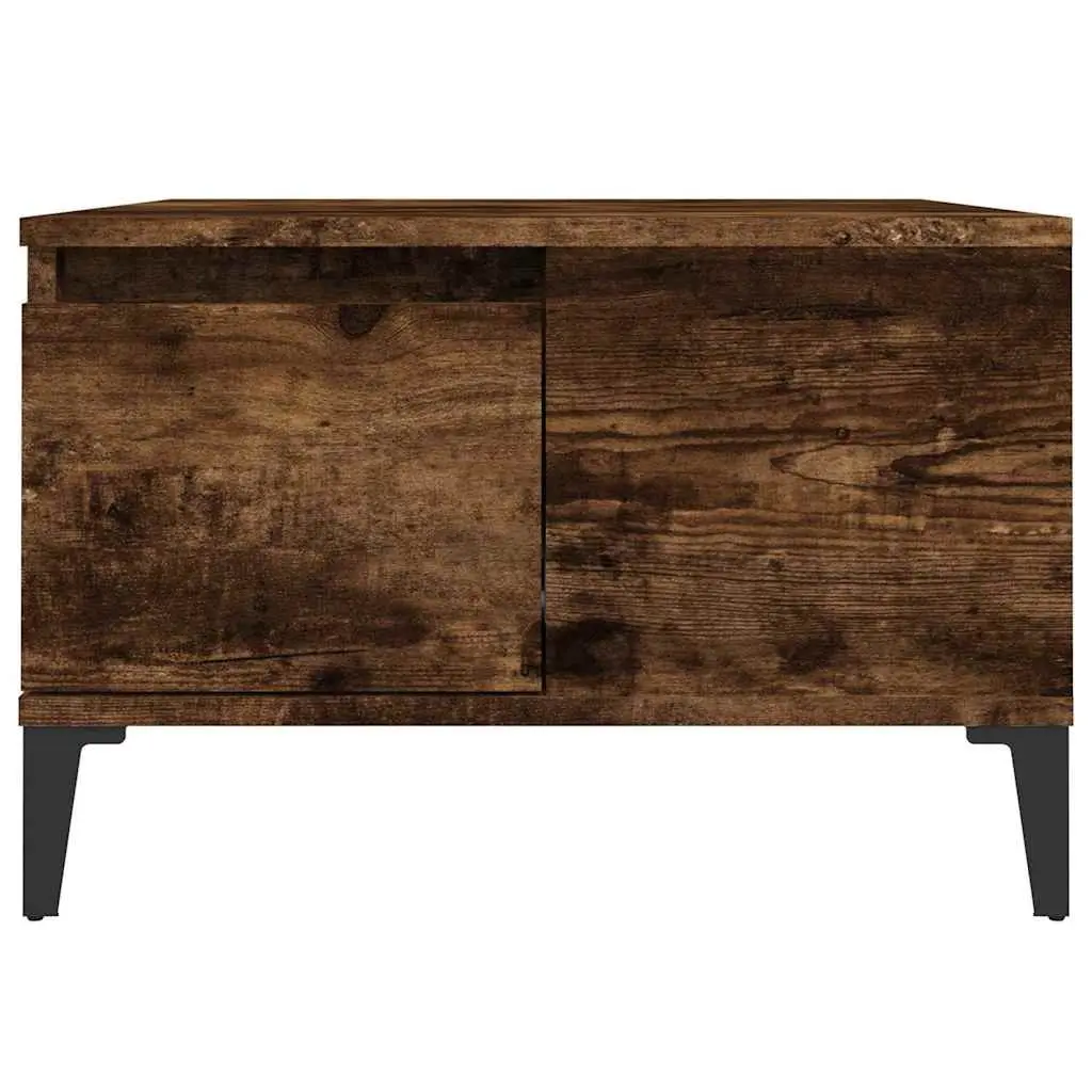 Coffee Table with Storage Drawer Open Compartment Brown Engineered Wood
