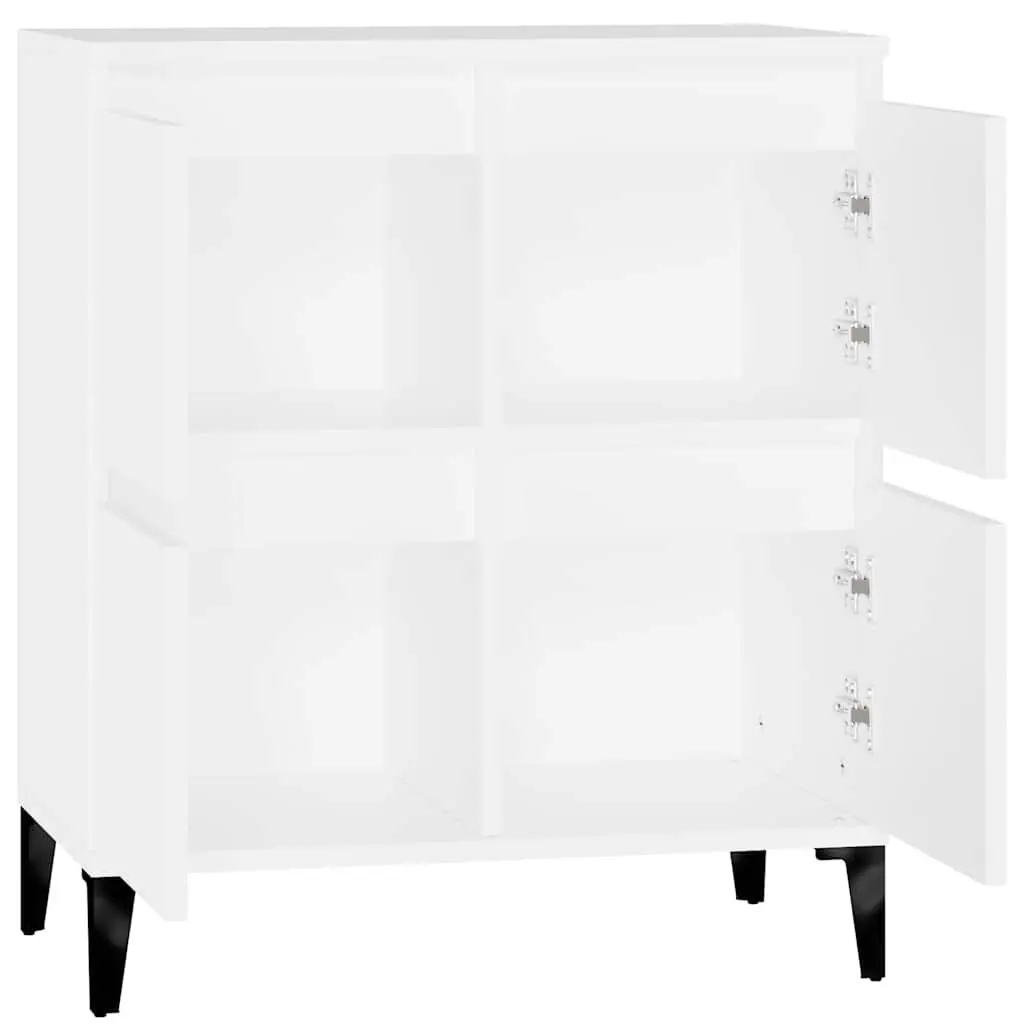Sideboard Storage Cabinet Engineered Wood 60x35x70 cm White