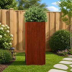 Corten Steel Planter Box Garden Raised Bed Flower Pot Outdoor Patio Decor